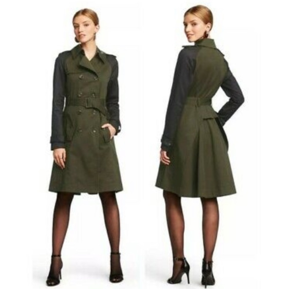 Olive green fall trench coat Altuzarra NWT